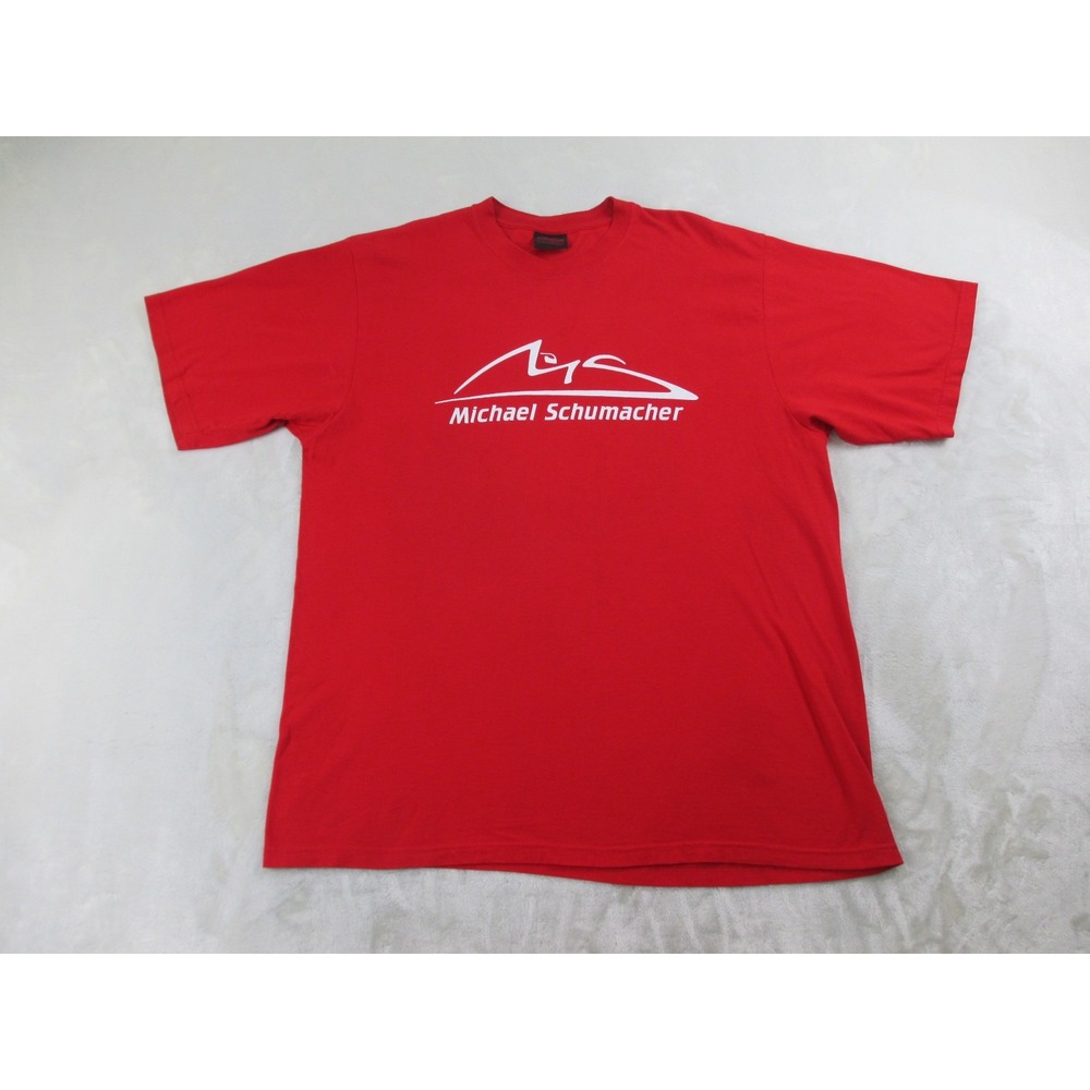Michael Schumacher Shirt Mens Extra Large Red Logo Racing Formula 1*